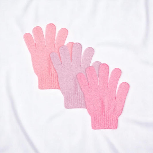 Lot - 3 Paires Gants Exfoliants