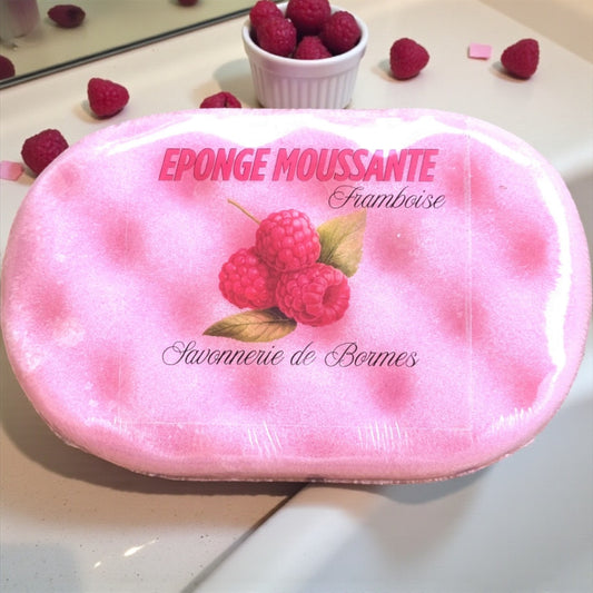 Éponge moussante - Framboise 💕